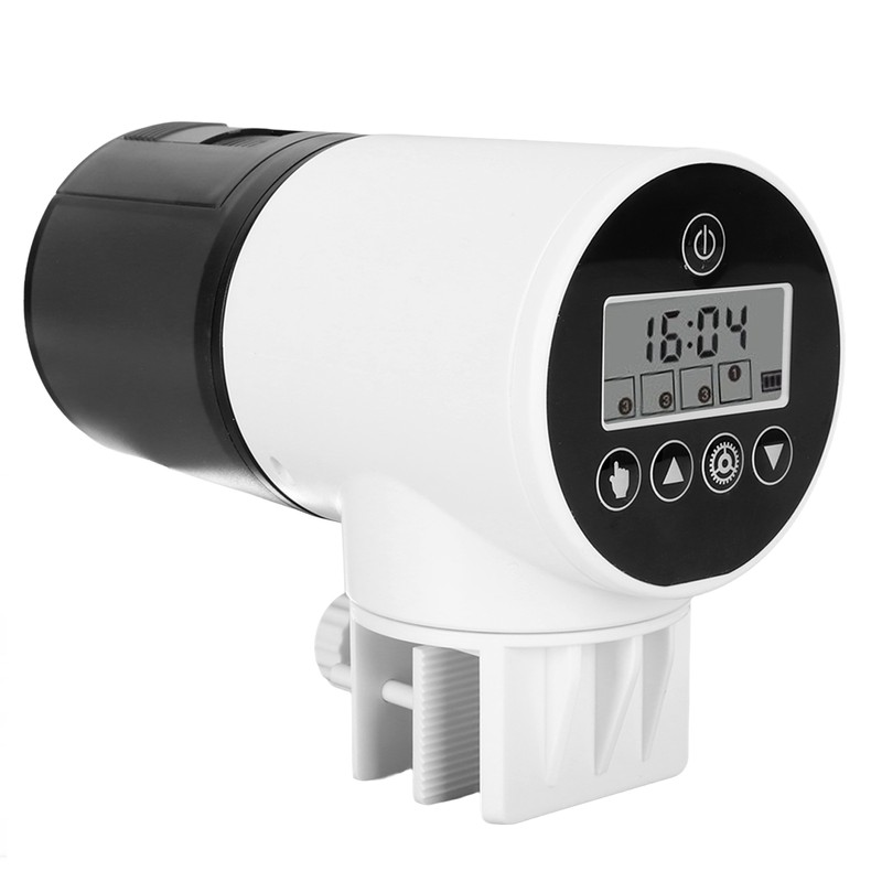Automatic Fish Feeder Waterproof Adjustable Intelligent Quiet Auto Fish Food