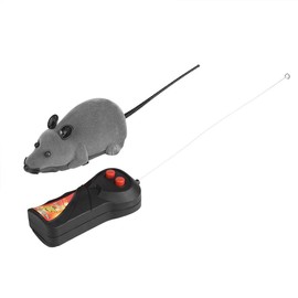 Semme Juguete Remoto del Ratón, Divertido Ratón Electrónico para Gatos y Perros, Control Remoto de Alta Simulación (Gris)