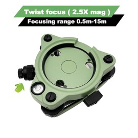 Liyuusi Tribrach with Optical Plummet Compatible for Topcon Total Station, Aluminum Tribrach Adapter, Green Survey Equipment Tribrach
