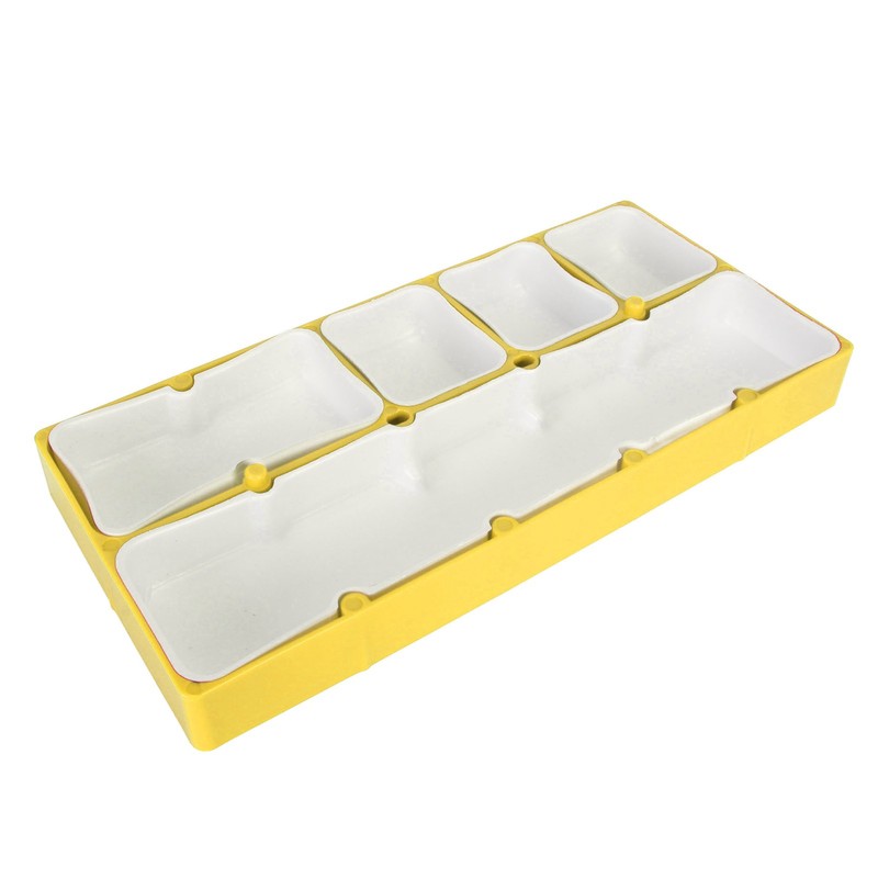 Watch Parts Storage Box Stackable 5 Compartments Acrylic Rubber Watch