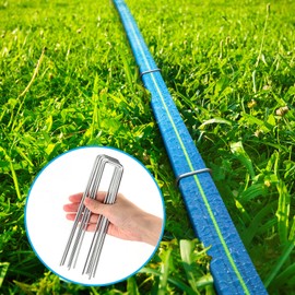 Winisok Sprinkler Hose 50FT, Heavy Duty Watering Hoses, Efficient Irrigation Tubing for Garden Lawn Sprinklers System with 20 Pack Staples