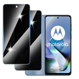 Hirshen [2 Stück] Sichtschutzfolie für Motorola G54 Panzer Schutz Glas, Anti-Spähen Privatsphäre Schutzfolie, 9H Härte, Anti-Kratzer, Bläschenfrei,Anti-Spy