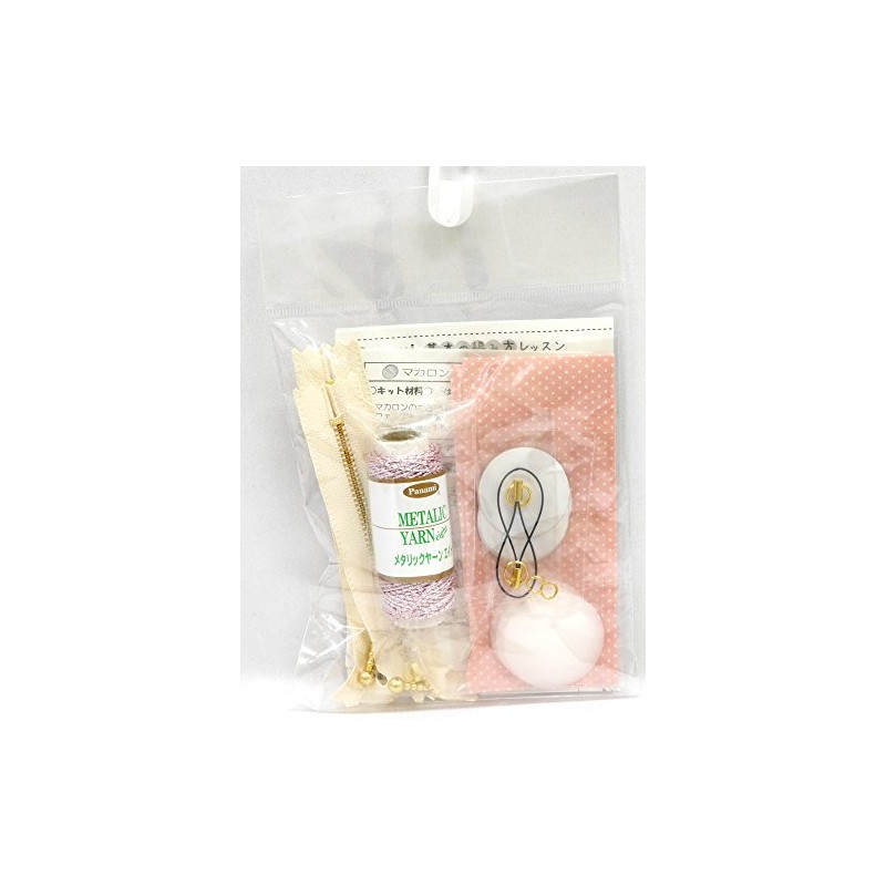 Panami Macaron Coin Case Kit Metallic Yarn Eight Pink CO-4