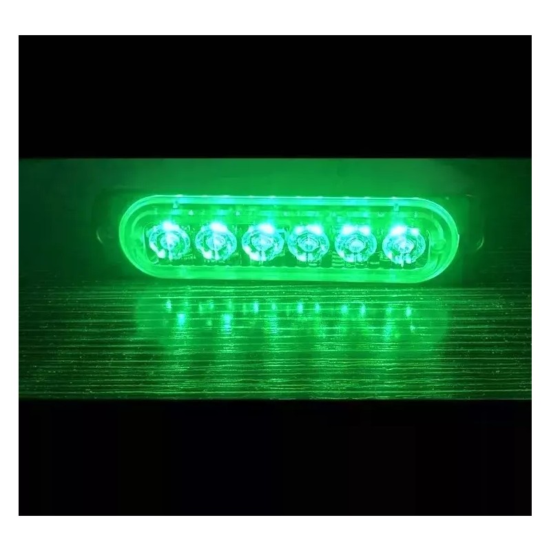 PUNKZZ Par Lateral Faro Led Barra Estrobo Patrulla 18 Función