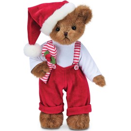 Bearington Christopher Cane Christmas Teddy Bear, 14 Inch Teddy Bear, for Kids