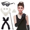 Horolam 6PCS 1920s Accessories, Holly Golightly Costume 20s Accessories Pearl