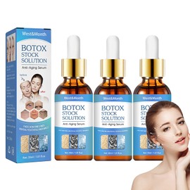 Botox Stock Solution Facial Serum, Pack of 3, Botox Face Serum, Newest Youthfully Liquid Botox Face Serum for Women