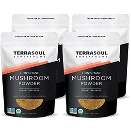 Terrasoul Superfoods Organic Lion's Mane Mushroom Powder (4:1 Extract), 22 Ounces