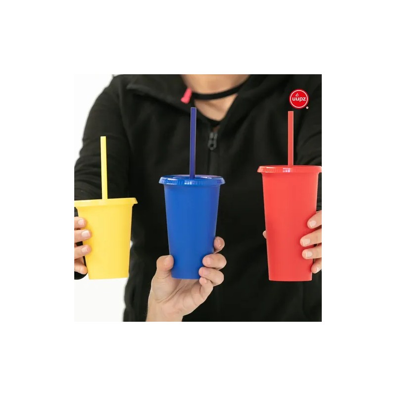 100 Vasos Reusables Uupz 16 Oz Bautizo Recuerdo Bolo Mayoreo
