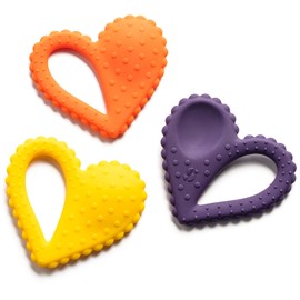 Special Supplies - Cuchara de corazón para mordedor, herramientas de terapia de motor oral, estimulación texturizada y tratamiento de entrada sensorial para bebés y niños, silicona sin BPA, cuchara de