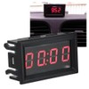 LED Electronic Digital Luminous Car Watch Clock Accessory Decoration (Red)