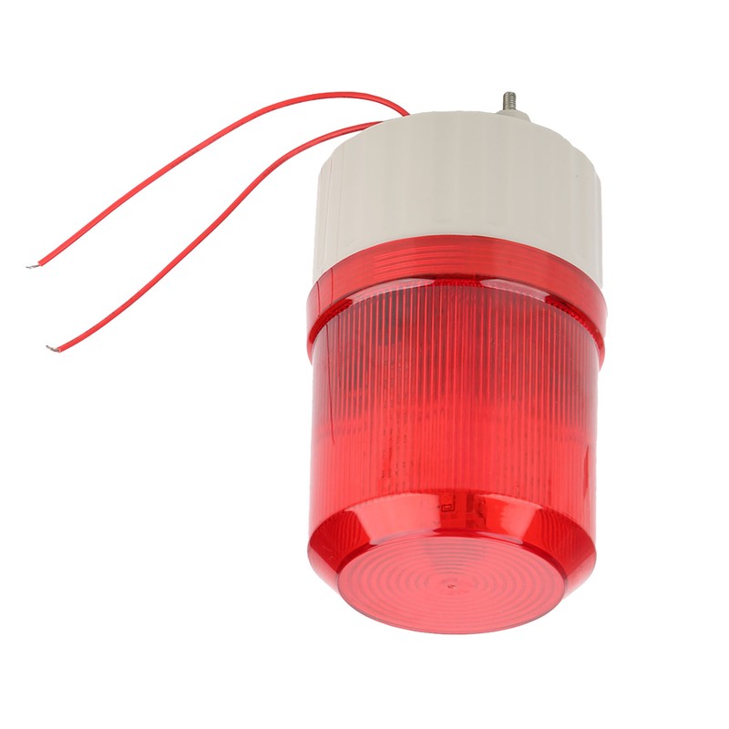 220V Red LED Warning Lights Acousto optic Alarm System Rotating