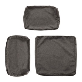 Kinsunny Peach Tree 7 PCs Outdoor Patio Wicker Sofa Chair Washable Cushions Pillow Replacement Covers for Seat and Back, Slate Grey