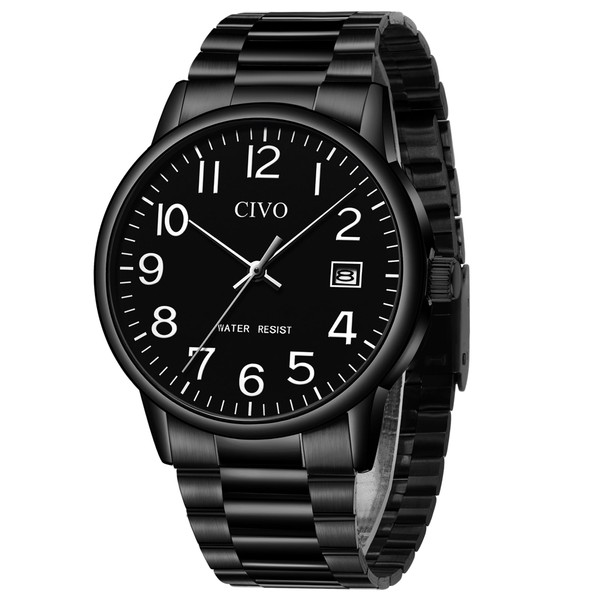 CIVO Watches for Men Analog Quartz: Waterproof Watch with Numeral