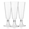 GSL 30 x Clear Plastic Party Champagne Glasses Flutes -
