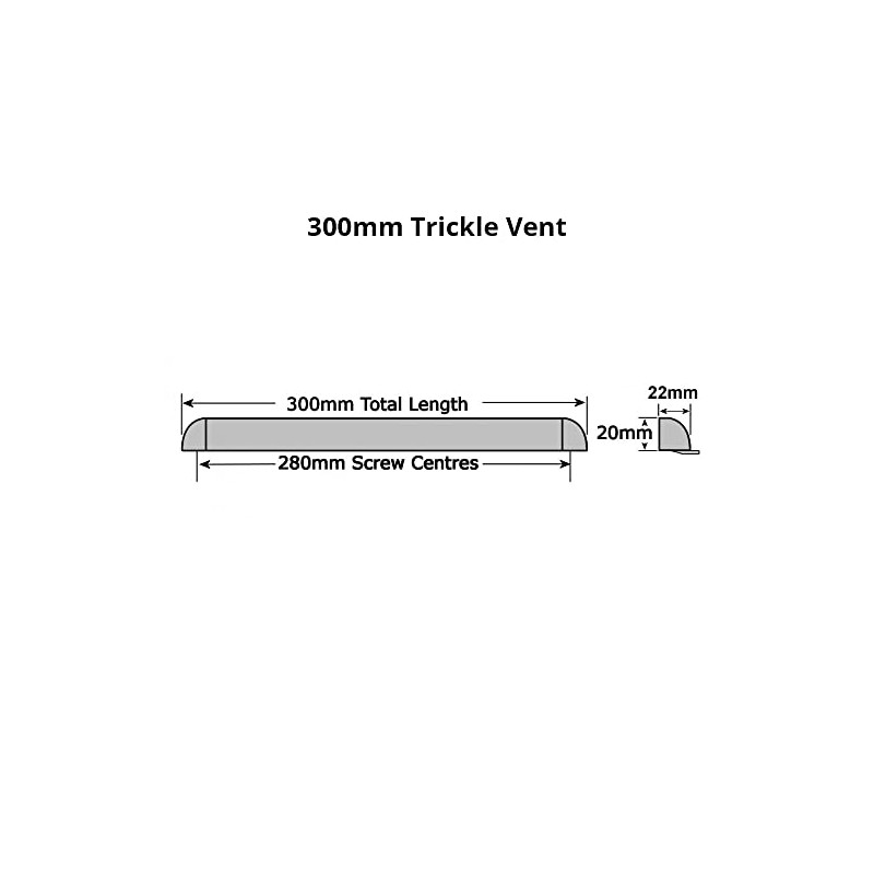 GB DIY Store 5 x uPVC Window Trickle Slot Vent