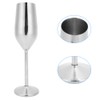 304 Stainless Steel Wine Goblet Champagne Glasses Drinking Cups 220ML