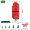 Red Print Upright Christmas Tree Storage Bag,Tear Resistant Adjustable Christmas
