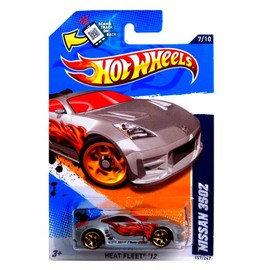 Hot Wheels - Nissan 350Z (Grey / Silver) - Heat Fleet 12 - 7/10 ~ 157/247 [Scale 1:64]