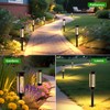 Hiromeco Solar Pathway Lights Outdoor Waterproof: Garden Lights Solar Powered