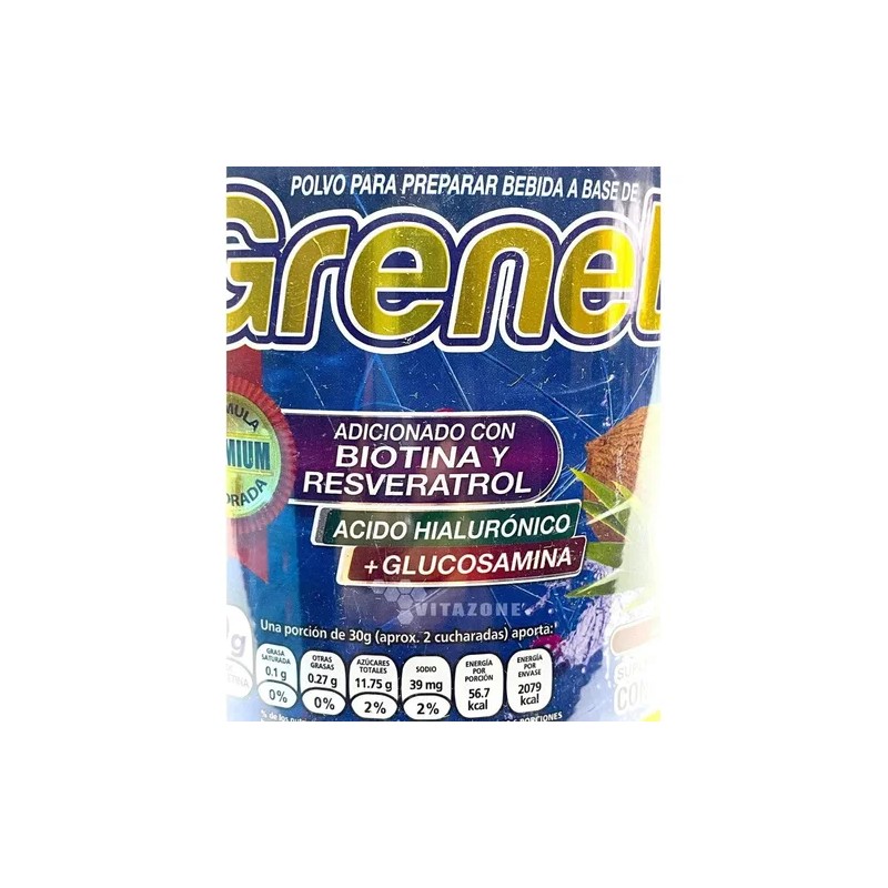 Grenetina Hidrolizada Biotina Aha Glucosamina Coco 1.1 Kg Coco