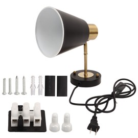 Wall Lamp E27 E26 Lamp Holder Plug in Wall Sconce for Reading Living Room Bedroom  110‑240V