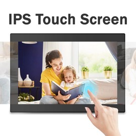 KASTISS 10.1 Inch WiFi Digital Photo Frame Built in 16GB Memory,1280 x 800 IPS Touchscreen,Auto-Rotate and Wall Mountable,Quick and Easy Share Photos or Videos via the Frameo App