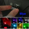 Lever3368 Blue Mini USB LED Car Accessories Interior Light Neon