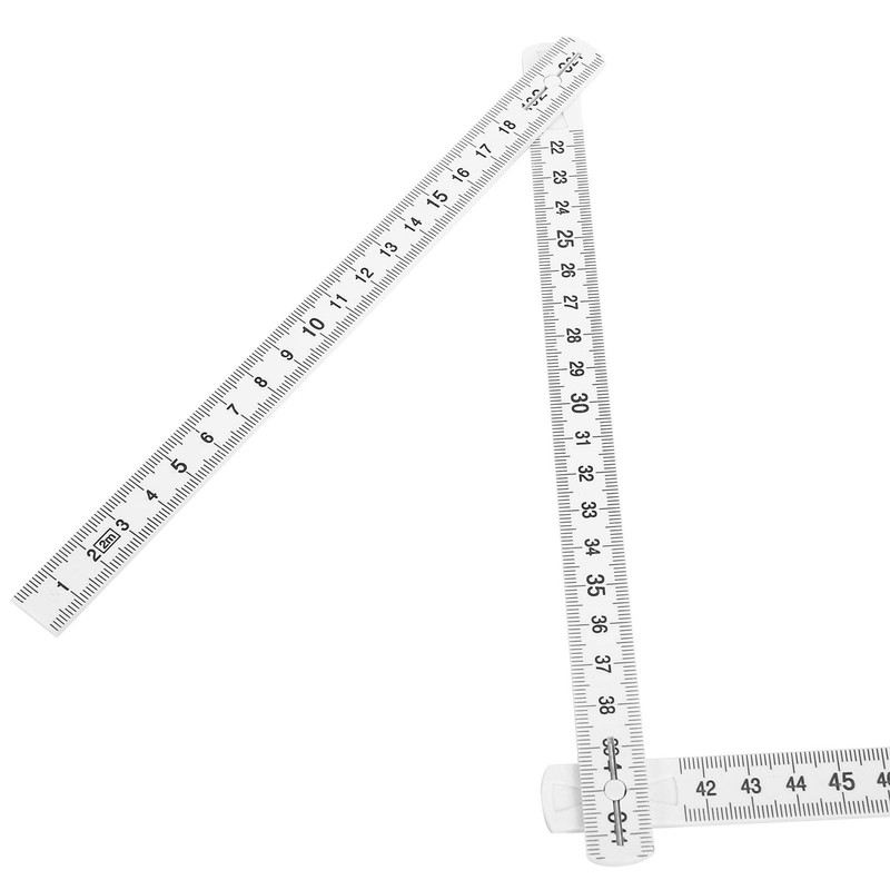 2Pcs Folding Rulers, 2m Folding Carpenters Ruler Lightweight Compact Measuring