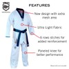 ELITE - Black Collar Taekwondo Uniform (TKD Dobok) Ultralight Fabric