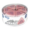MILAN Set of 36 flexible triangular rubber bands pink 4836