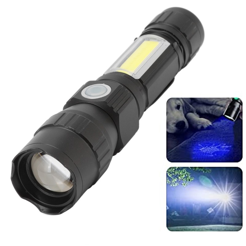 Rechargeable UV Light 7 Modes USB Charging Lightweight Waterproof Pocket