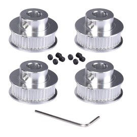 BZ 3D GT2 GT2 Pulley 40 Teeth 8 mm Bore Timing Belt Pulley 40 Teeth 8 mm Bore for 3D Printer, CNC 6 mm Width GT2 Timing Belt (Pack of 4)