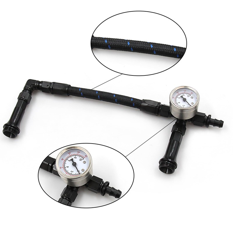 LVOUP 4150 Carburetor Fuel Line Kit AN6 Dual Feed Fuel