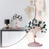 Aroncent Healing Meditation Crystal Tree: Malachite Crystal Tree with Rose