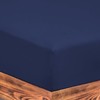 Soroor Bedding & Linen, Microfiber Double Fitted Sheet, Navy Deep