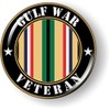 Gulf War Veteran 3D Domed CAR Emblem Badge Sticker Flexible