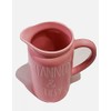 Tanned & Tipsy Pink Ceramic Pitcher 9"