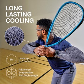 COLD FACTOR - Mangas de enfriamiento instantáneo | Tecnología avanzada de enfriamiento evaporativo sin químicos | UPF 50+ | Absorbe la humedad, Camo, L/XL