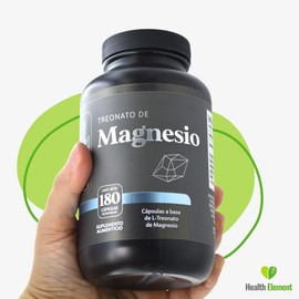 Treonato de Magnesio | 180 Cápsulas | Magnesio de Alta Disponibilidad | Sin Conservadores | Suplemento Natural