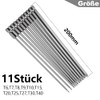 Saipor 11 Pieces 200 mm Torx Long Screwdriver Bit Set,