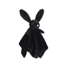 Apricot Lamb Black Bunny Blanket Soft Loveys for Babies, Security Blanket for Baby Boy and Girl, Infant and Toddlers 13.8x13.8 Inches