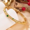 Luxury Court Filigree Electroplated Copper Alloy Gold Bracelet All-Match BangleColor: