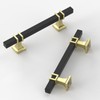 9BUILD 10 Pack 3.75 Inch Cabinet Pulls Matte Black Kitchen