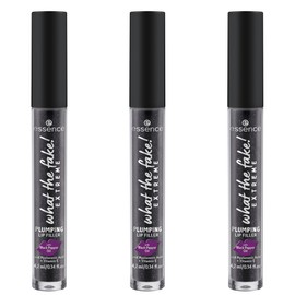 Essence what the fake! Extreme Plumping Lip Filler Lip Booster, No. 03, Black, Colour Matching, Vegan, Paraben-Free, No Microplastic Particles, Nanoparticles Free, Pack of 3 (3 x 4.2 ml)