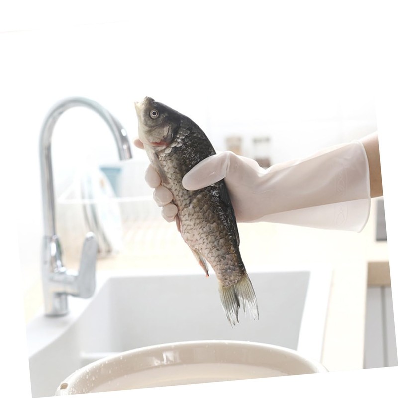 COLLBATH 1 Pair Reusable Kitchen Gloves Household Protective Dishwashing Gloves