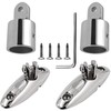 Baieasy Bimini Top Hardware, Deck Side Mounted Quick Release Hinges,