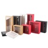 10Packs Rectangle Kraft Paper Box with PVC Window For Wedding