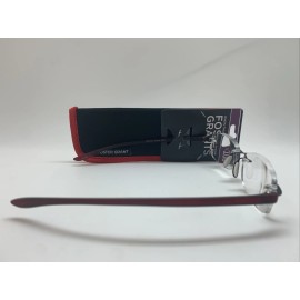 Foster Grant E403  FOSTER GRANT WHO  +3.00  ARCHIE RED  Reading glasses READERS RIMLESS