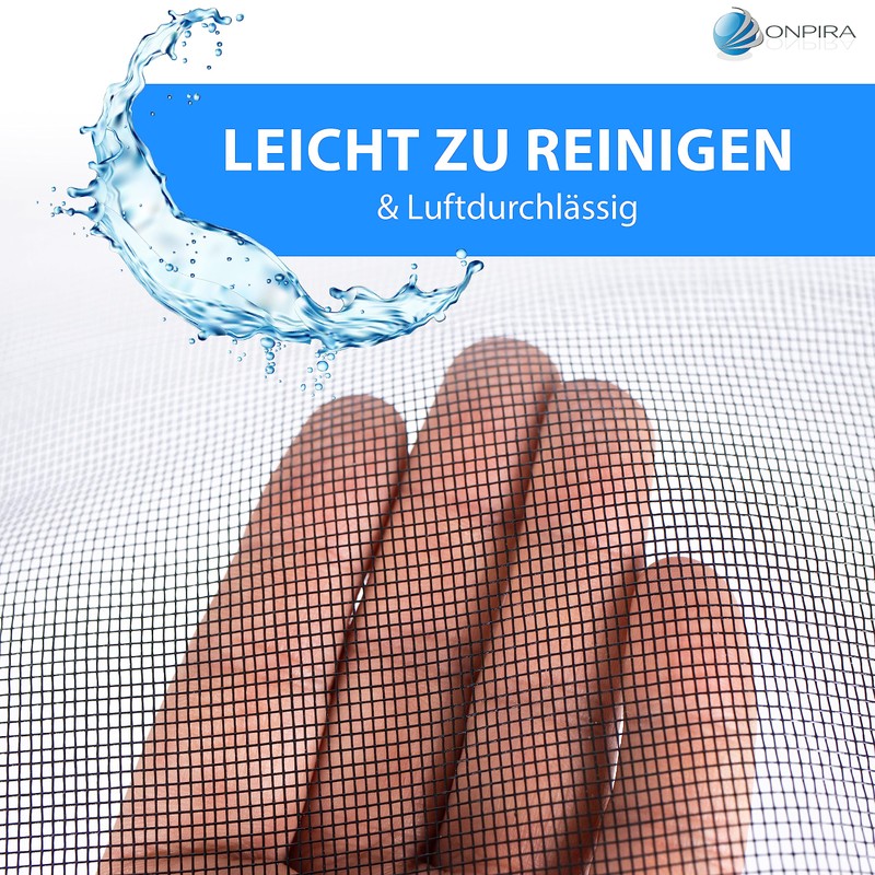Fly Screen, Fibreglass Fly Net, Grey, Size 120 x 250